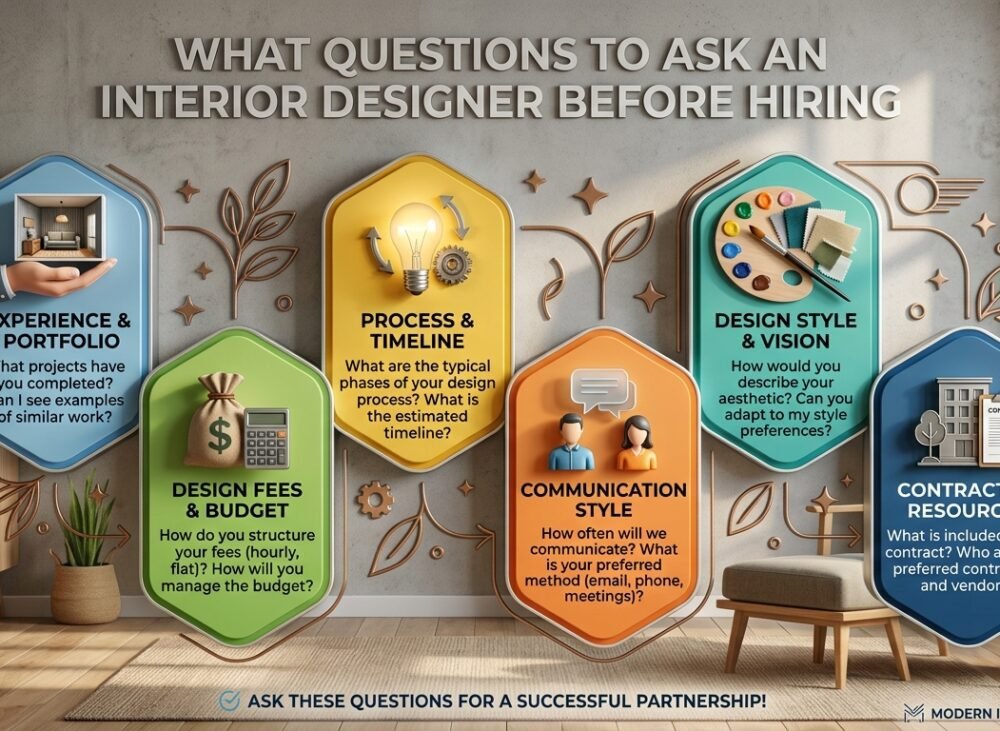 What Questions Should I Ask an Interior Designer Before Hiring Them?
