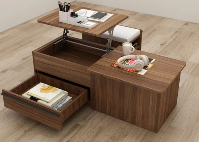 Multi functional sofa bed compact living room Karachi flat