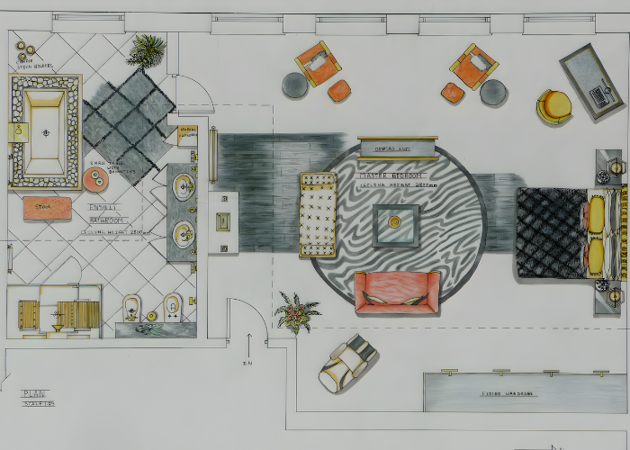 Inefficient space planning wasted area Pakistani house design