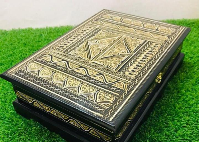 Quran stand rehal wooden carved traditional Pakistan