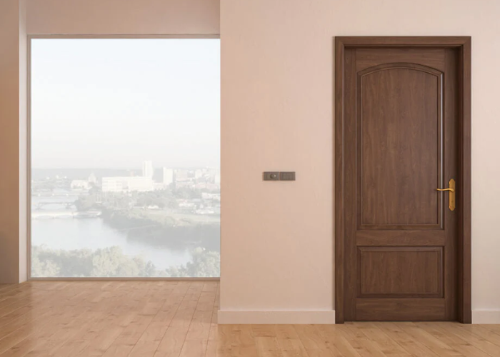 Regency door with traditional raised panels