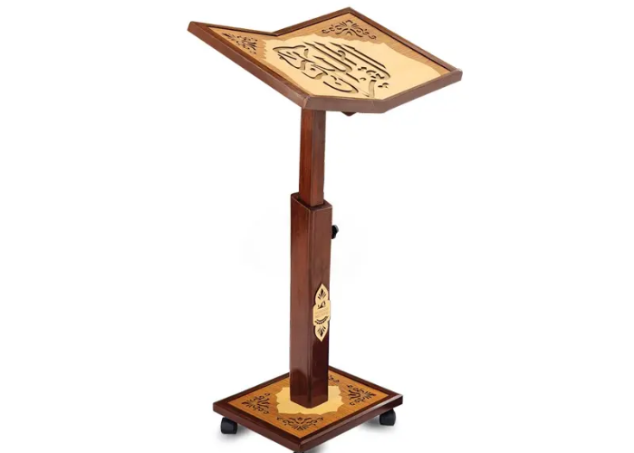 Quran stand rehal wooden carved traditional Pakistan