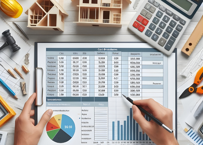 Cost comparison chart renovation new construction Pakistan