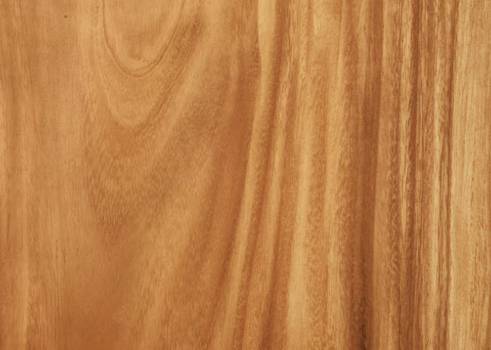Premium teak wood texture showing golden brown color and natural oil content for moisture-resistant furniture